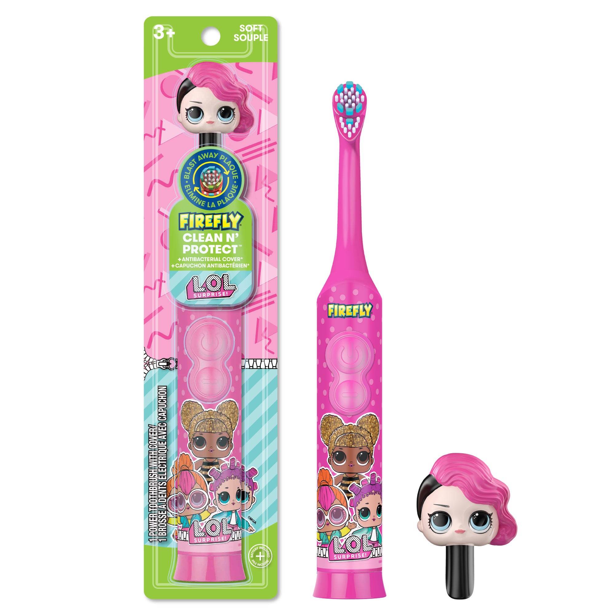 Firefly Clean N' Protect L.O.L. SURPRISE! Power Toothbrush With 3D Cha