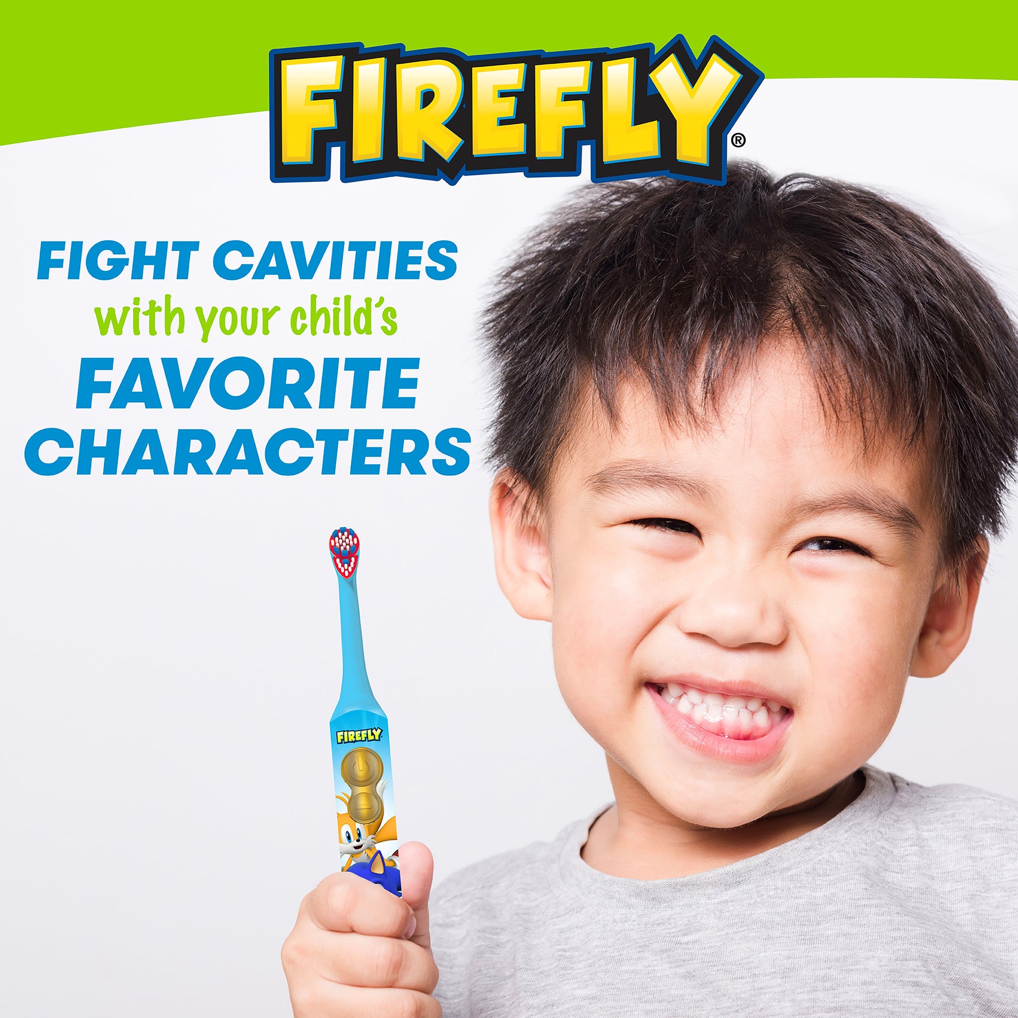 Firefly Clean N' Protect Sonic The Hedgehog Battery Powered Toothbrush